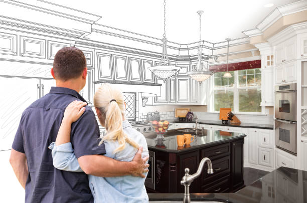 Custom kitchen cabinets installed in a Roosevelt home